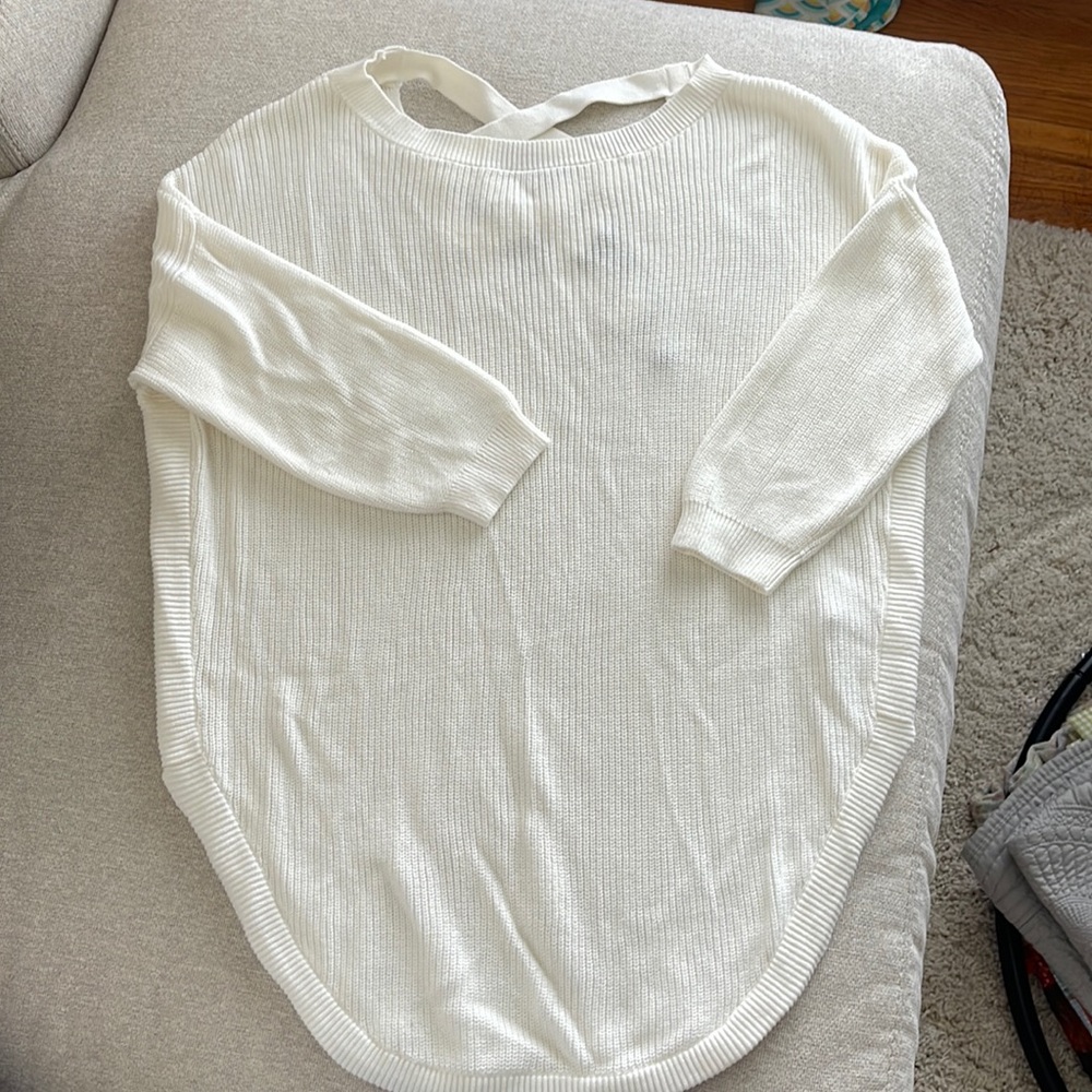 Express cream sweater. Small.